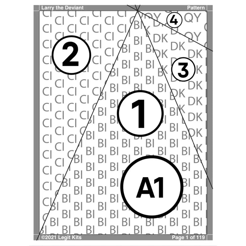 Larry the Deviant Quilt Kit QK019