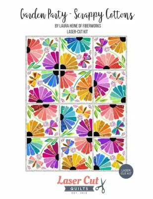 Laser-cut Kit: Garden Party Scrappy Cottons by Laura Heine