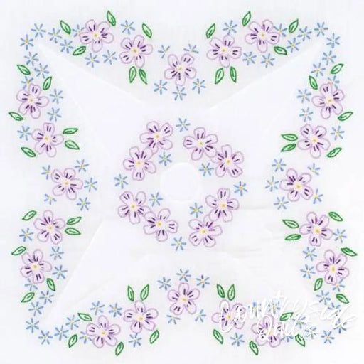 Lavender Flowers 18in Quilt Blocks 160013