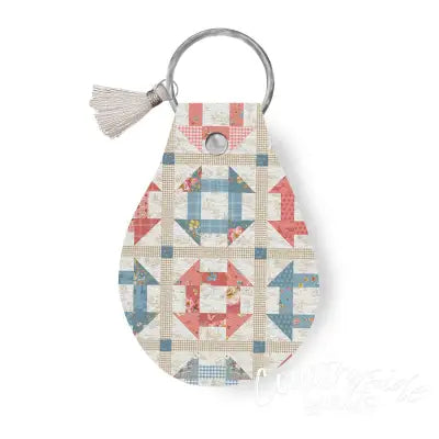 Leather Circle Key Chain Countryside