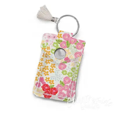 Leather Scissor Pouch Picnic Florals