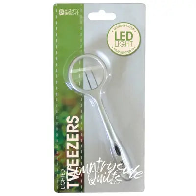 LED Lighted Tweezer and Magnifier 5-1/2in