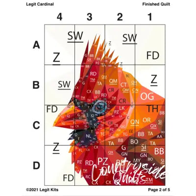 Legit Cardinal Quilt Kit