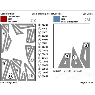 Legit Cardinal Quilt Kit