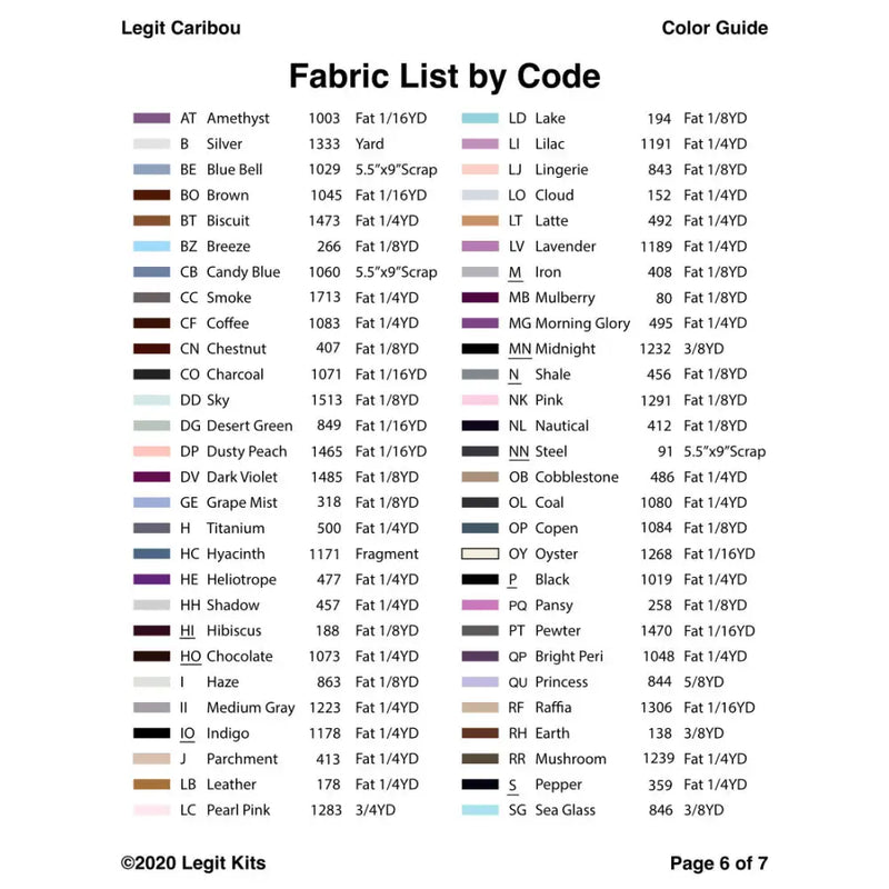 Legit Caribou Pattern PT012