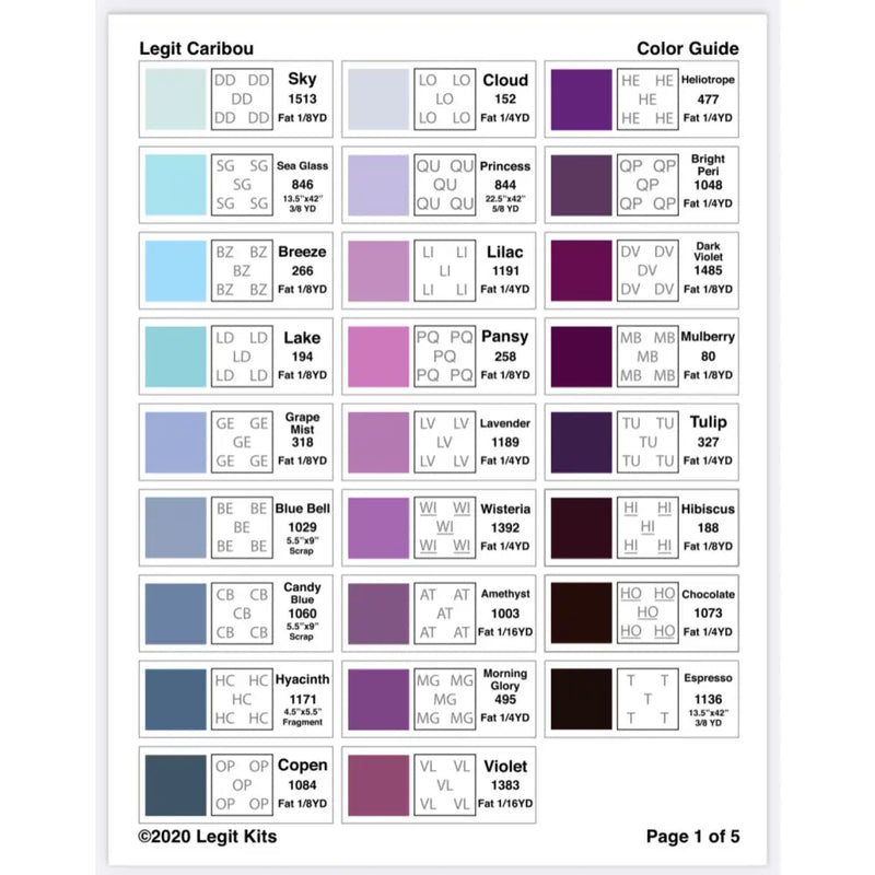 Legit Caribou Quilt Kit QK012