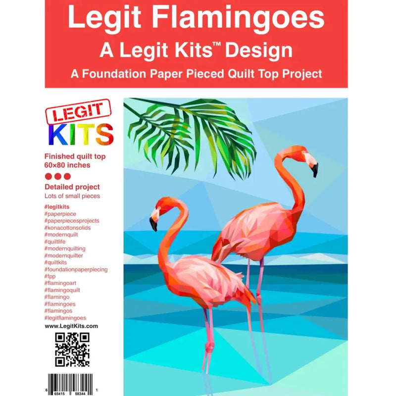 Legit Flamingoes Quilt Kit QK026