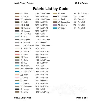 Legit Flying Geese Pattern