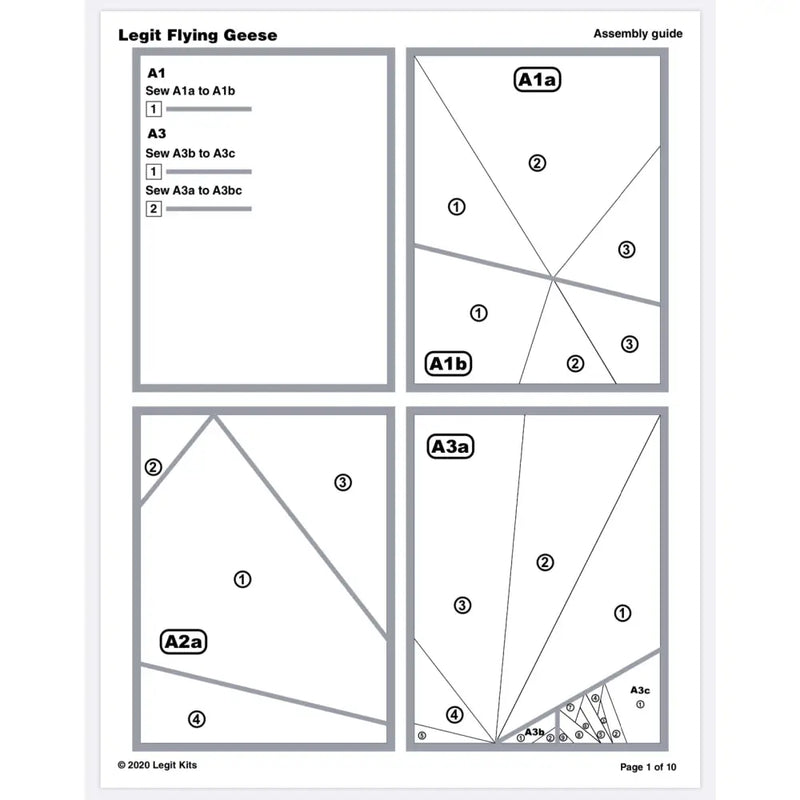 Legit Flying Geese Quilt Kit QK010