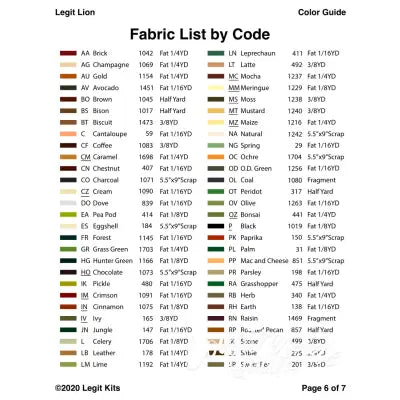 Legit Lion Full Quilt Kit