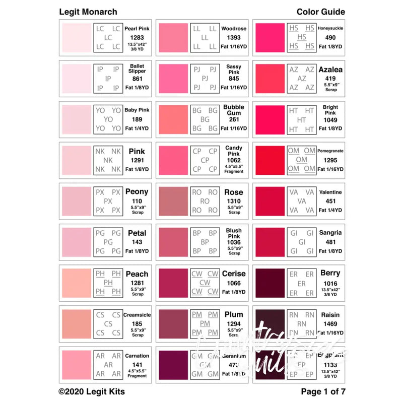 Legit Monarch Quilt Kit QK011