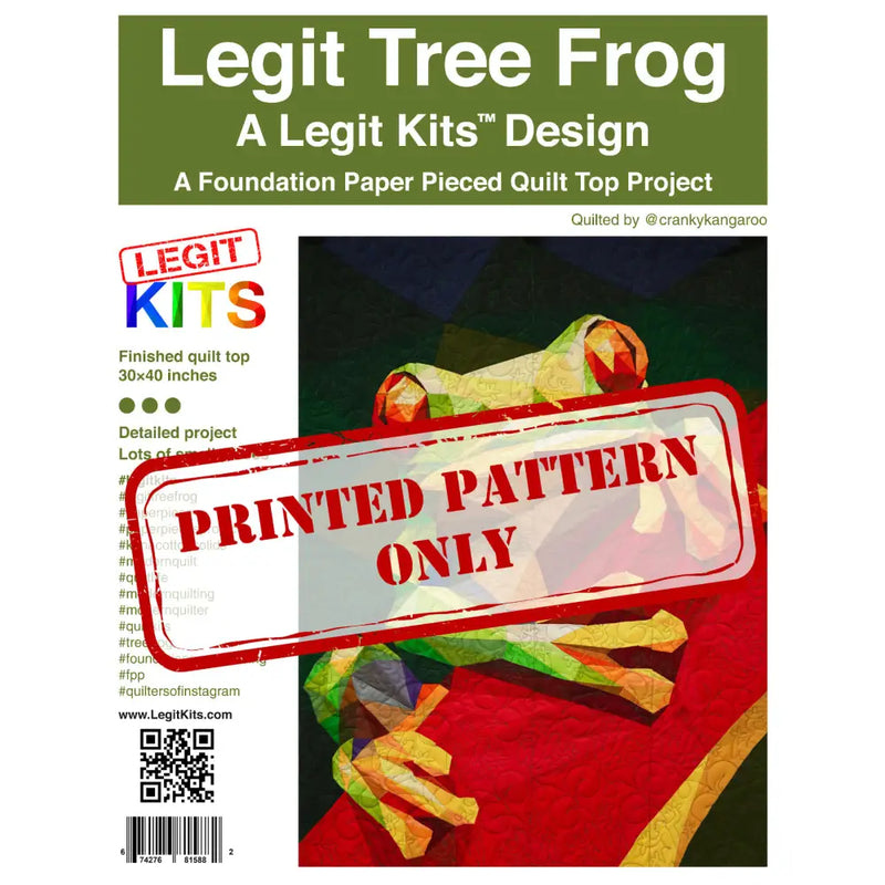 Legit Tree Frog Pattern PT014