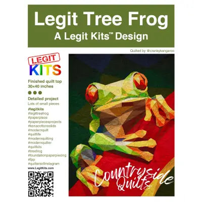 Legit Tree Frog Quilt Kit