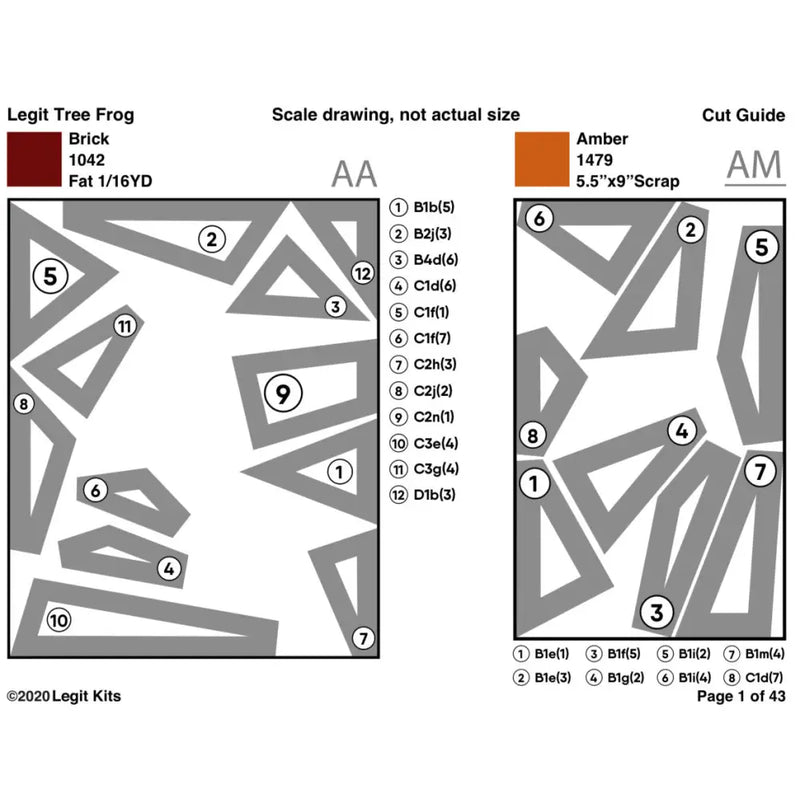Legit Tree Frog Quilt Kit QK014