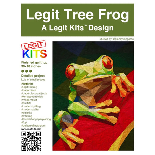 Legit Tree Frog Quilt Kit QK014