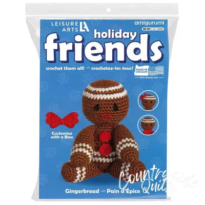 Leisure Arts Crochet Friend Kit Gingerbread