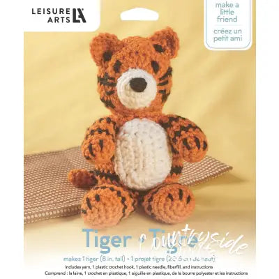 Leisure Arts Crochet Friend Kit Tiger