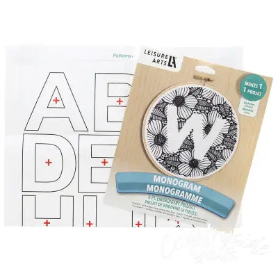 Leisure Arts Embroidery Kit 6 Monogram"