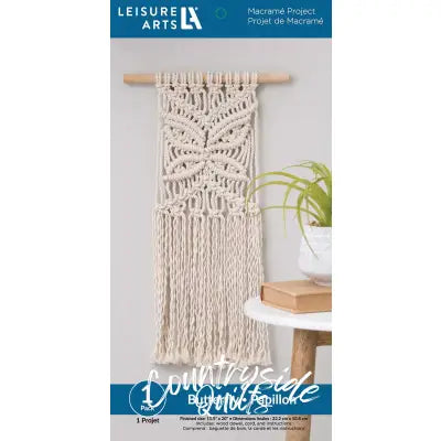 Leisure Arts Kit Macrame Butterfly