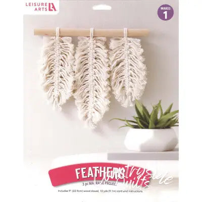 Leisure Arts Kit Macrame Feather