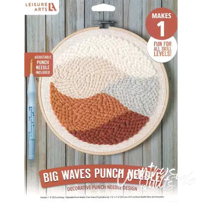 Leisure Arts Kit Punch Needle Big Waves