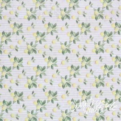 Lemon Stripe Cork 1/2 yard