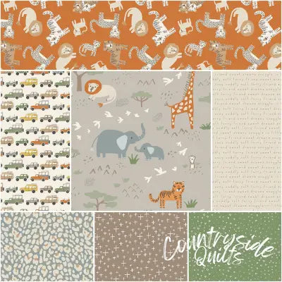Leo & Savannah 1 Yard Bundle Gray, 9pcs