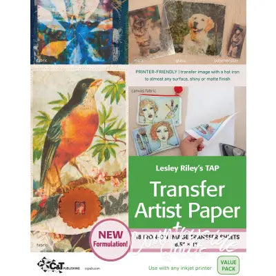 Lesley Rileys TAP Transfer Artist Paper 18pk