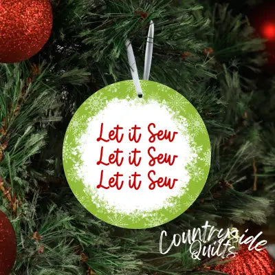 Let is Sew Metal Ornament