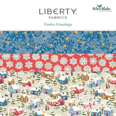 Liberty Festive Greetings 10in Squares, 42pcs/bundle