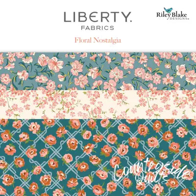 Liberty Floral Nostalgia Fat Quarter Bundle, 15 Pcs.