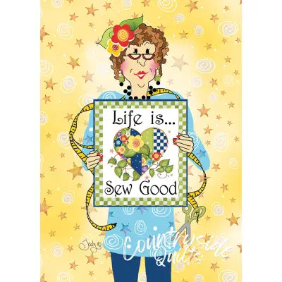 Life is Sew Good Greeting Card with Envelope 5in x 7in