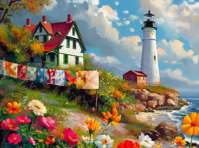 Lighthouse Quilts Puzzle 1000pc