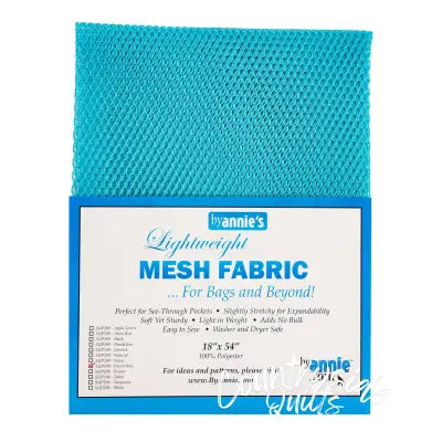 Lightweight Mesh Fabric Parrot Blue 18x54in