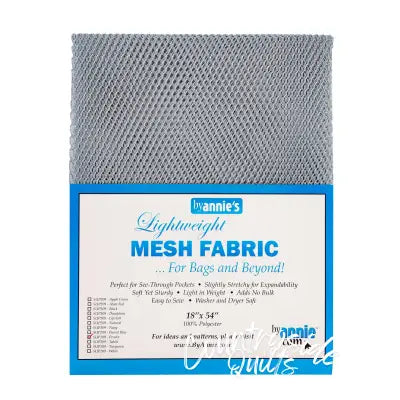 Lightweight Mesh Fabric Pewter 18x54in