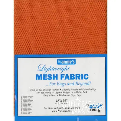Lightweight Mesh Fabric - Pumpkin - 18x54in