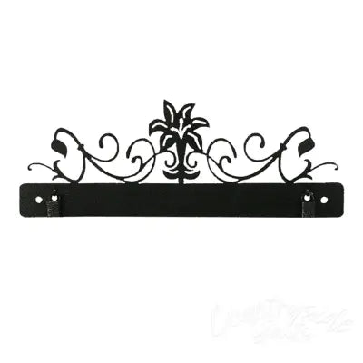Lilly Scroll With Clips Charcoal 12in