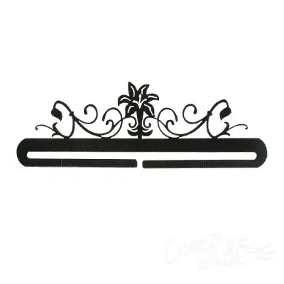 Lilly Scroll Split Bottom Charcoal 12in