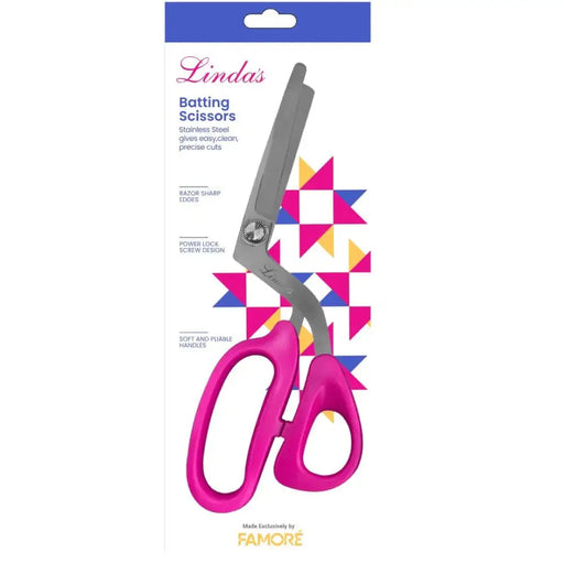 Linda’s Batting Scissors Notion 725A-Pink