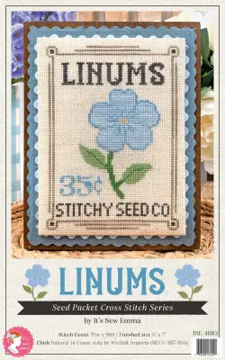 Linums Seed Packet Cross Stitch Pattern