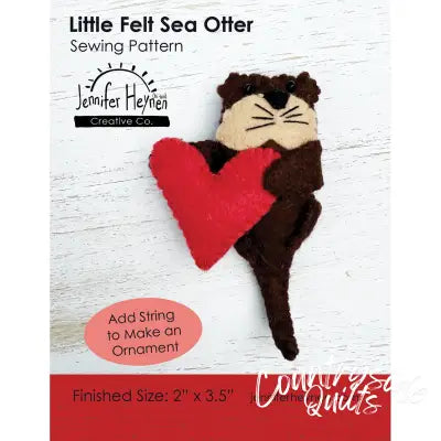 Little Felt Sea Otter Sewing Pattern