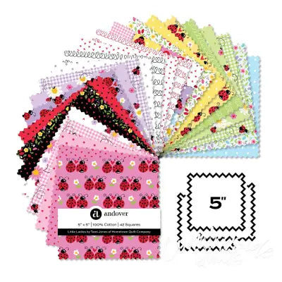 Little Ladies 5 Inch Square 42 Cuts Each