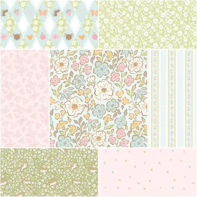 Little Posies 1 Yard Bundle Powder, 7pcs