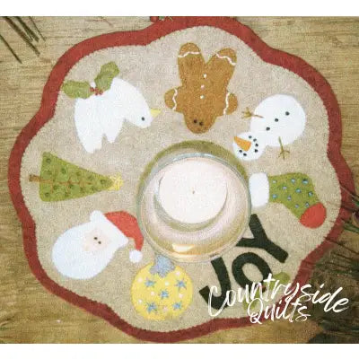 Little Stitches - Christmas Candle Mat