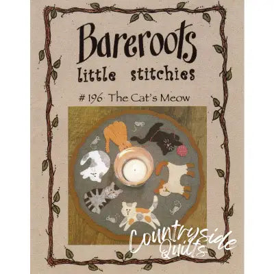 Little Stitchies - Cats Meow Candle Mat