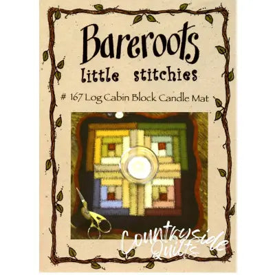 Little Stitchies - Log Cabin Block Candle Mat