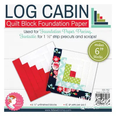 Log Cabin 6in Block Foundation Paper Pad