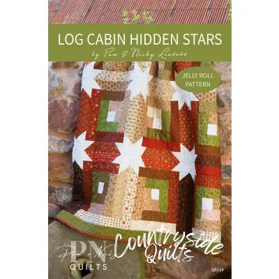 Log Cabin Hidden Stars - Just One Jelly Roll