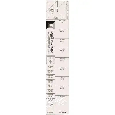 The Log Cabin Ruler 6in and 12in