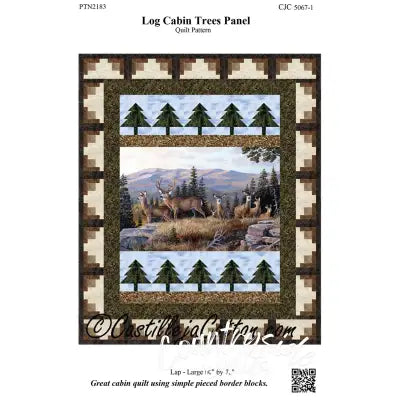 Log Cabin Trees Panel Pattern